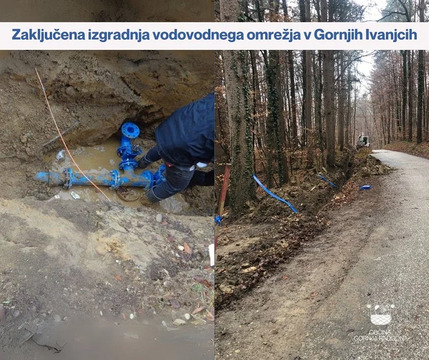 Zaključena rekonstrukcija vodovoda v Spodnji Ščavnici in izgradnja vodovoda v Gornjih Ivanjcih 1